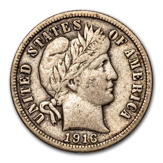 1916-S Barber Dime VF 1916-S Barber Dime VF