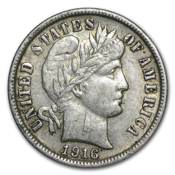 1916-S Barber Dime XF 1916-S Barber Dime XF