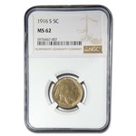 1916-S Buffalo Nickel MS-62 NGC