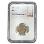 1916-S Buffalo Nickel MS-63 NGC