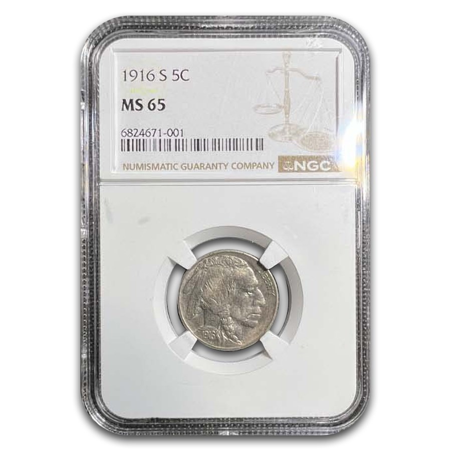 1916-S Buffalo Nickel MS-65 NGC