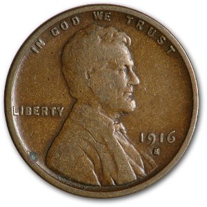 1916-S Lincoln Cent Fine 1916-S Lincoln Cent Fine