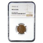1916-S Lincoln Cent MS-65 NGC (Brown)