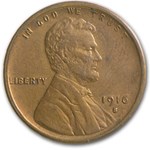 1916-S Lincoln Cent XF (Cleaned)