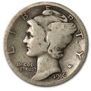 1916-S Mercury Dime Good/VG
