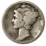 1916-S Mercury Dime Good/VG
