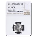 1916-S Mercury Dime MS-64 NGC (FB)