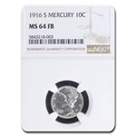 1916-S Mercury Dime MS-64 NGC (FB)