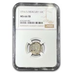 1916-S Mercury Dime MS-66 NGC