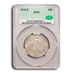 1916-S Walking Liberty Half Dollar AU-58 CACG
