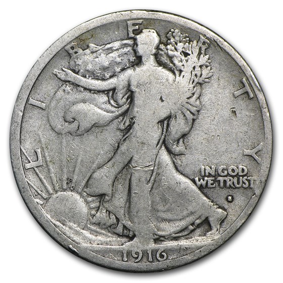 1916-S Walking Liberty Half Dollar Good 1916-S Walking Liberty Half Dollar Good