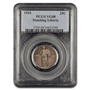 1916 Standing Liberty Quarter VG-8 PCGS