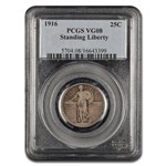 1916 Standing Liberty Quarter VG-8 PCGS