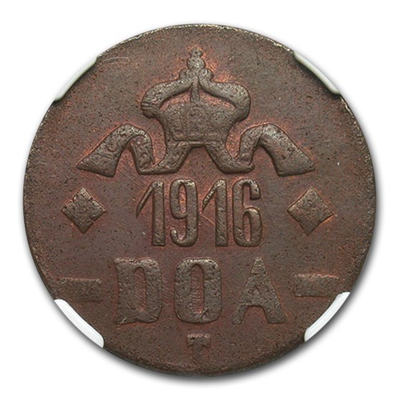 1916-T German East Africa 20 Heller MS-63 NGC (Brown) 1916-T German East Africa 20 Heller MS-63 NGC (Brown)