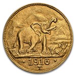 1916-T German East Africa Gold 15 Rupien MS-66 NGC