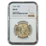 1916 Walking Liberty Half Dollar MS-65 NGC