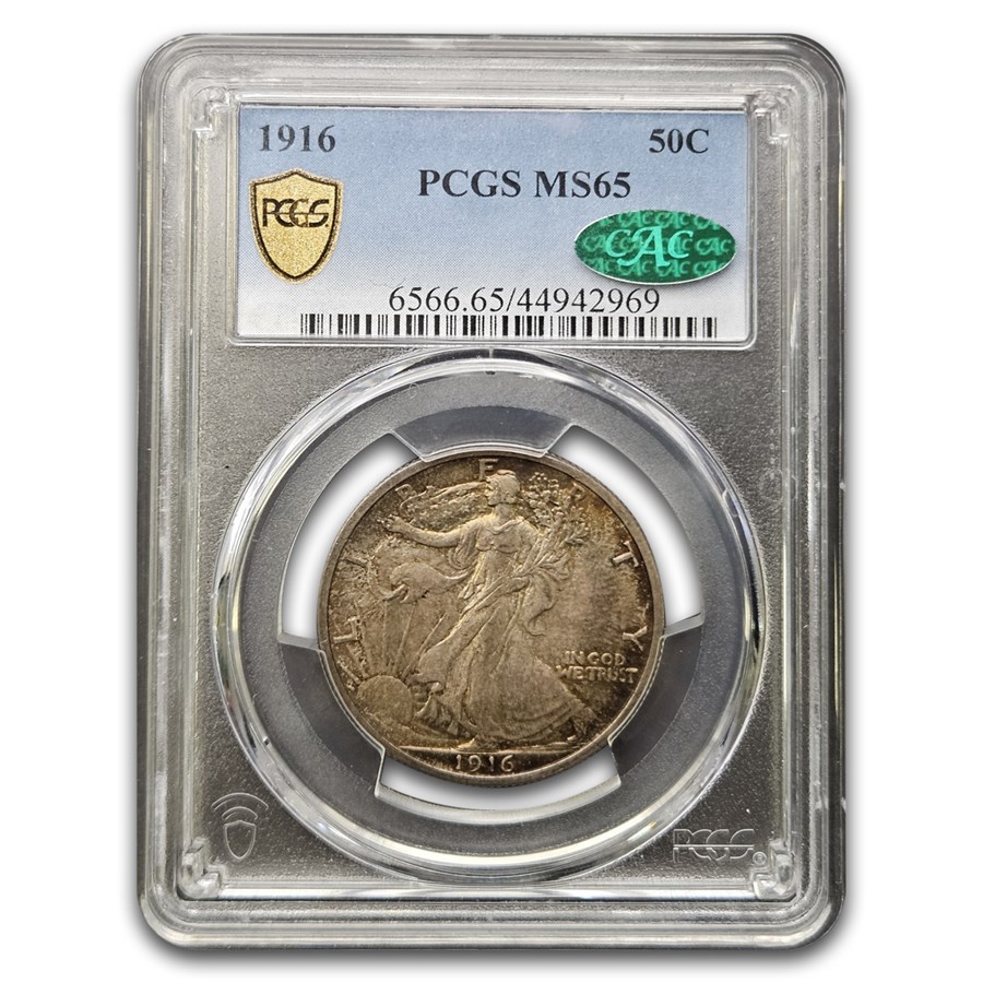 1916 Walking Liberty Half Dollar MS-65 PCGS CAC