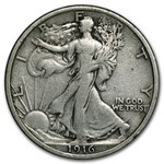 1916 Walking Liberty Half Dollar VF