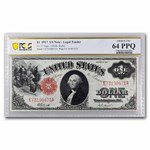 1917 $1.00 Legal Tender George Washington CU-64 PPQ PCGS (Fr#37)
