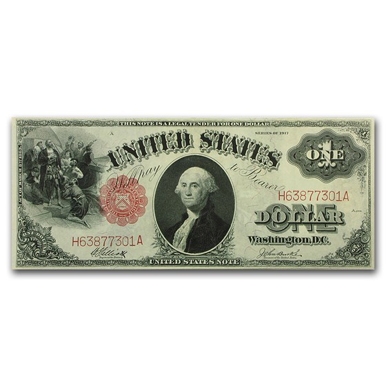 1917 $1.00 Legal Tender George Washington CU (Fr#37) 1917 $1.00 Legal Tender George Washington CU (Fr#37)