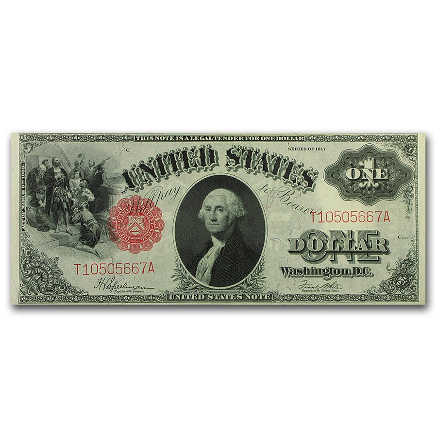 1917 $1.00 Legal Tender George Washington CU (Fr#39)