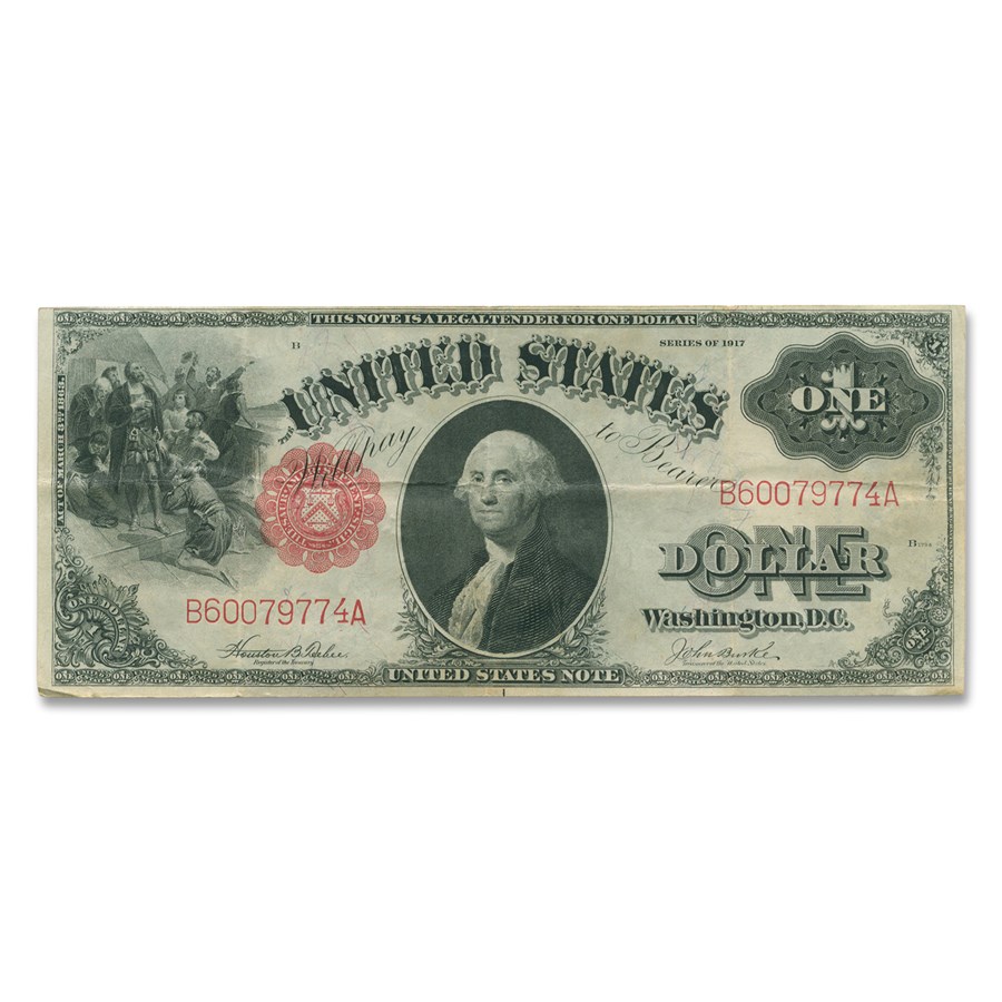1917 $1.00 Legal Tender George Washington VF (Fr#36)