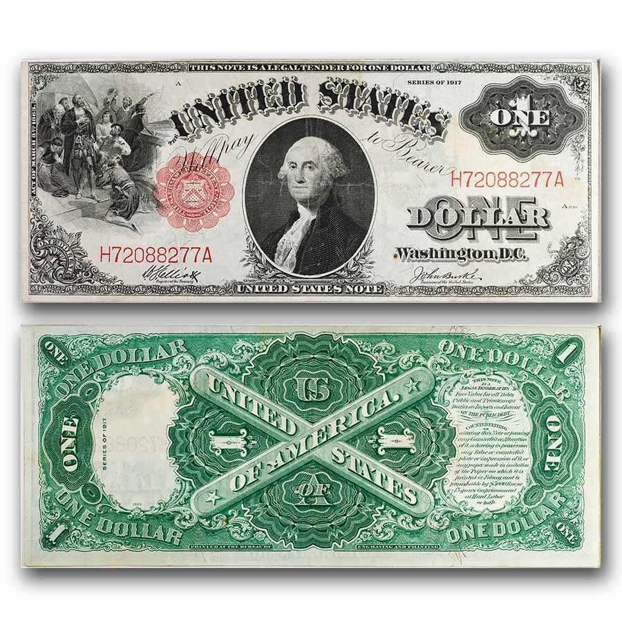 1917 $1.00 Legal Tender George Washington VF+ (Fr#37)