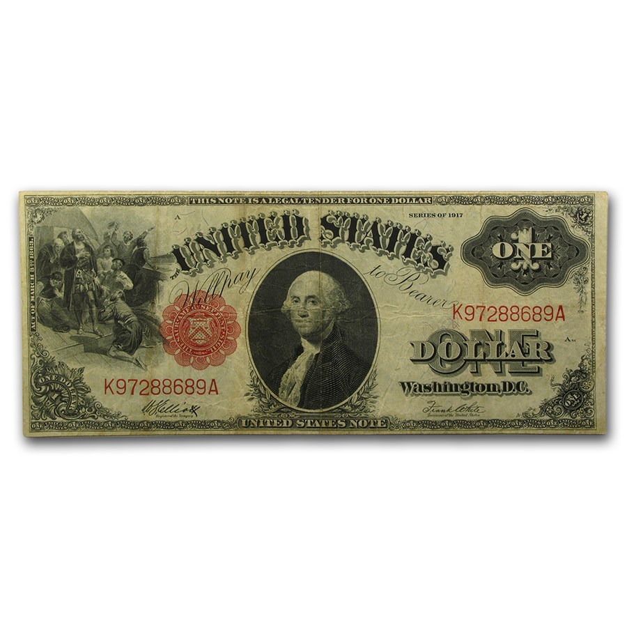 1917 $1.00 Legal Tender George Washington VF (Fr#38)