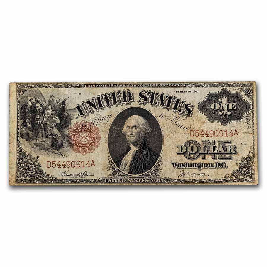 1917 $1.00 Legal Tender George Washington VG (Fr#36)