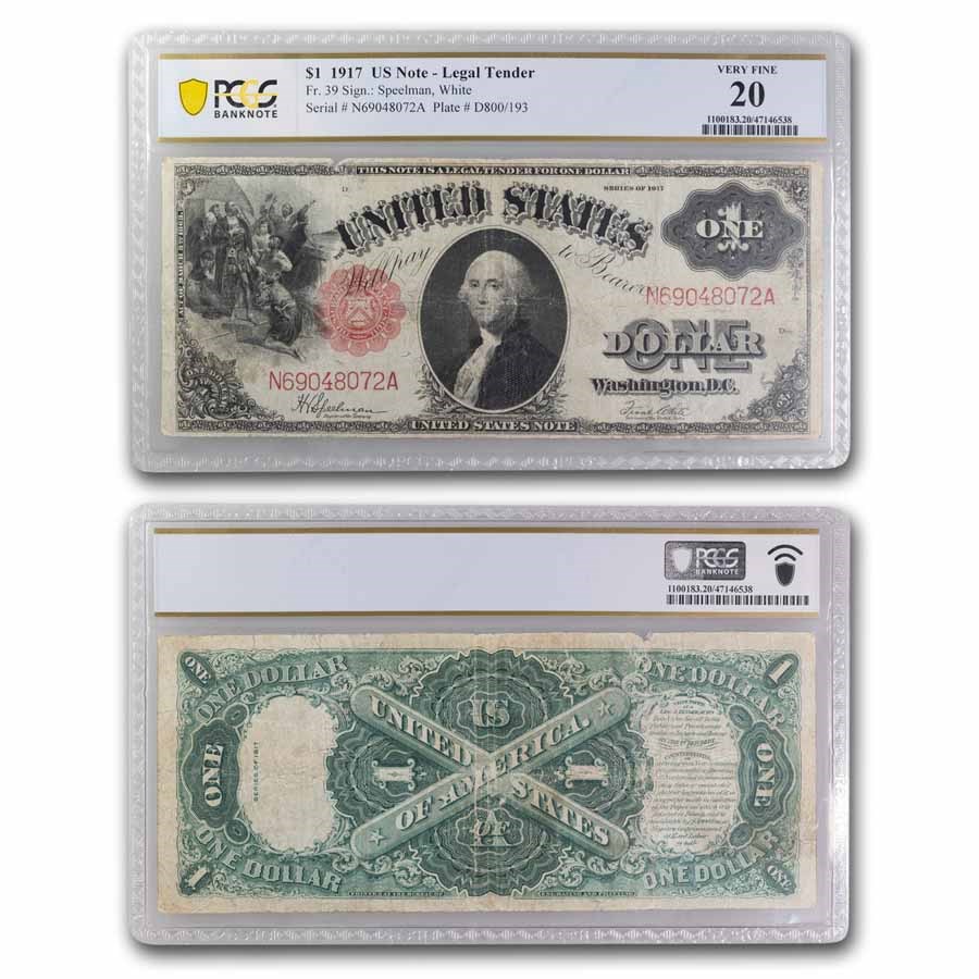 1917 $1.00 Legal Tender VF-20 PCGS (Fr#39)