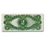 1917 $2.00 Legal Tender Jefferson AU (Bracelet Back Fr#60)