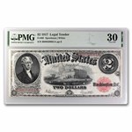1917 $2.00 Legal Tender VF-30 PMG (Fr#60) Bracelet Back