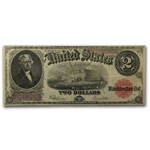 1917 $2.00 Legal Tender VF+ (Fr#60) Bracelet Back