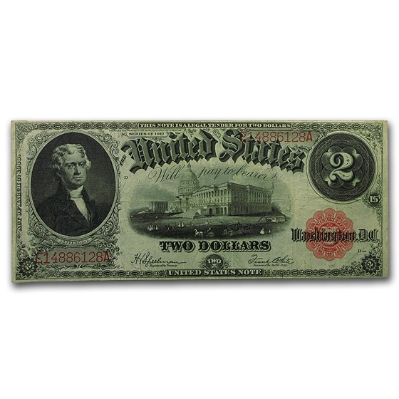 1917 $2.00 Legal Tender VF (Fr#60) Bracelet Back 1917 $2.00 Legal Tender VF (Fr#60) Bracelet Back