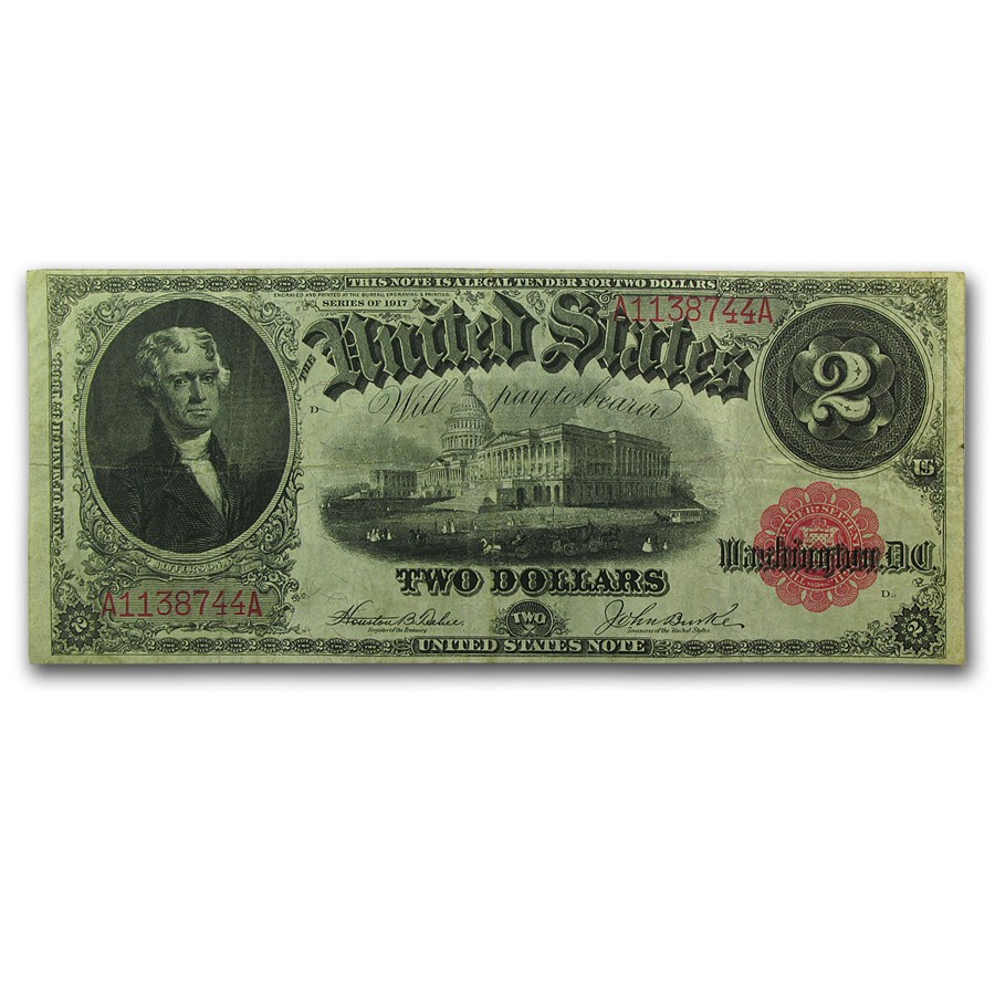 1917 $2.00 Legal Tender VF (Fr#60)