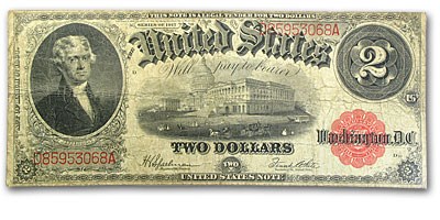 1917 $2.00 Legal Tender VG (Fr#59) Bracelet Back 1917 $2.00 Legal Tender VG (Fr#59) Bracelet Back