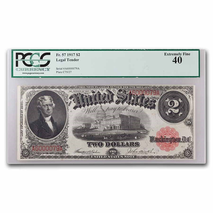 1917 $2.00 Legal Tender XF-40 PCGS (Fr#57)