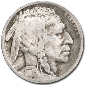 1917 Buffalo Nickel Good+