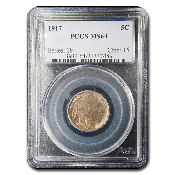 1917 Buffalo Nickel MS-64 PCGS 1917 Buffalo Nickel MS-64 PCGS