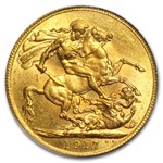 1917-C Canada Gold Sovereign George V BU