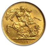 1917-C Canada Gold Sovereign MS-62 NGC