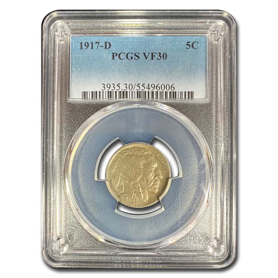 1917-D Buffalo Nickel VF-30 PCGS