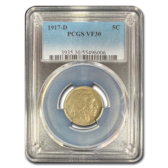 1917-D Buffalo Nickel VF-30 PCGS 1917-D Buffalo Nickel VF-30 PCGS