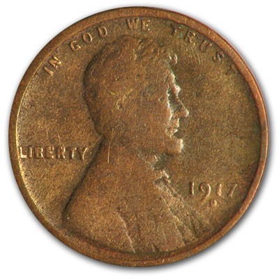 1917-D Lincoln Cent Good/VG