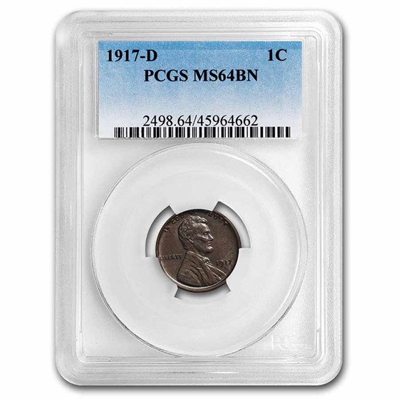 1917-D Lincoln Cent MS-64 PCGS (Brown) 1917-D Lincoln Cent MS-64 PCGS (Brown)