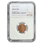 1917-D Lincoln Cent MS-65 NGC (Red)