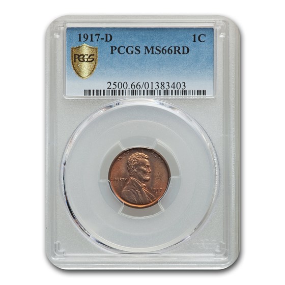 1917-D Lincoln Cent MS-66 PCGS (Red) 1917-D Lincoln Cent MS-66 PCGS (Red)