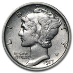 1917-D Mercury Dime AU