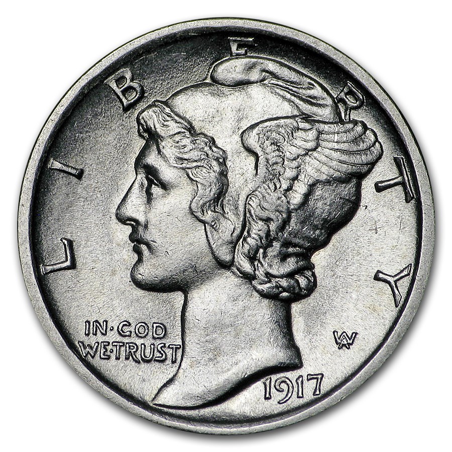 Buy 1917D Mercury Dime BU APMEX