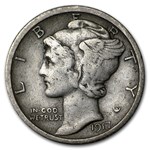 1917-D Mercury Dime Fine